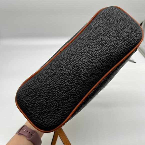 Dooney & Bourke Pebble Leather Crossbody Purse Black - Picture 6 of 13